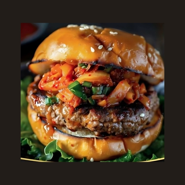 Bulgogi Kimchi Burger Golden Food Truck